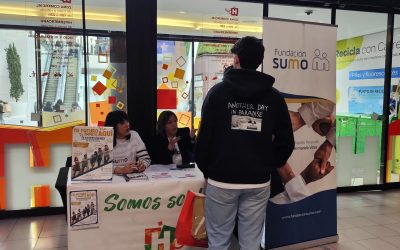 Difusión del programa T-ACOMPAÑAMOS INTEGRALES en el centro comercial Holea con el objetivo de captar a personas que quisieran ser orientados laboralmente y encontrar un trabajo.